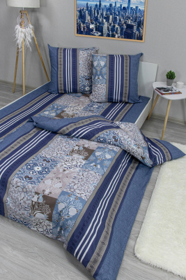 КПБ 1,5 сп бязь 120гр/м2 Текстильная коллекция (Орлеан-1)