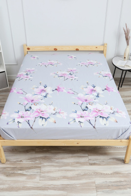 Простыня поплин Милана серый